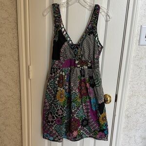 Floral Multicolor Sleeveless Dress